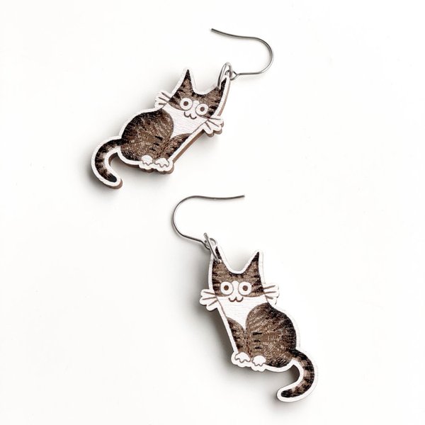 Gary the Cat, earrings