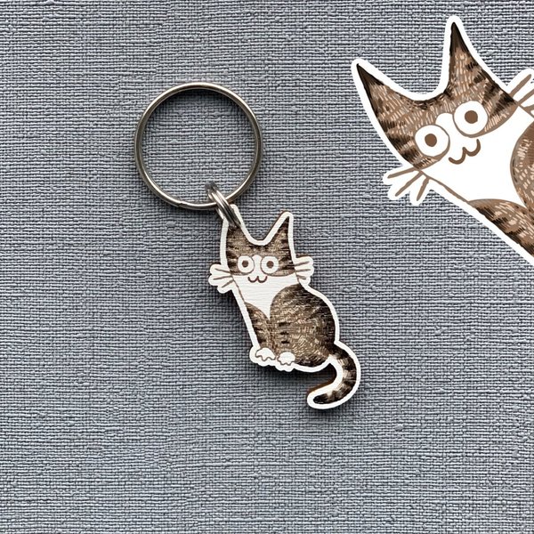 Gary The Cat, keychain