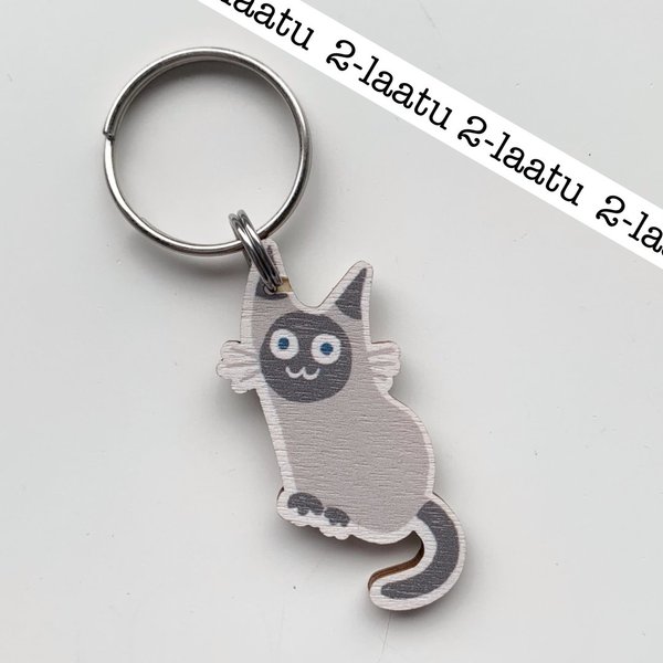 2nd quality Ragdoll Cat, keychain